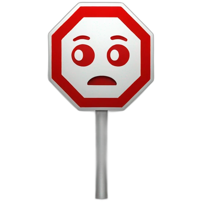 stop sign emoji