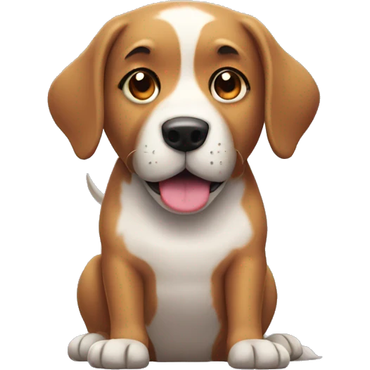 Dog playing games  emoji