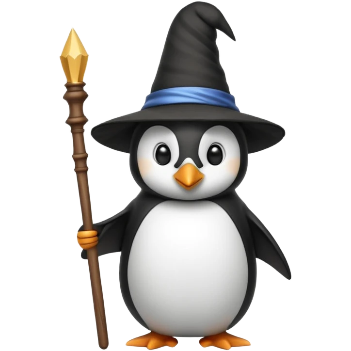Penguin Wizard emoji