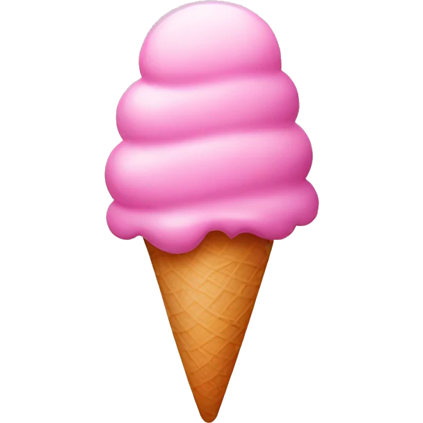 Pink icecream emoji