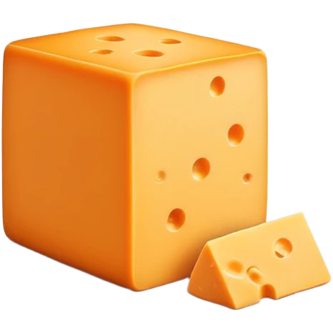 Block of cheddar cheese emoji