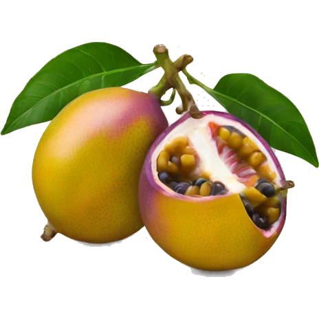 two passion fruits emoji