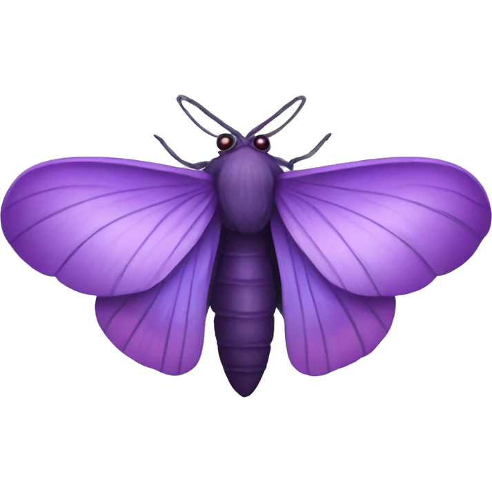Beautiful purple moth emoji