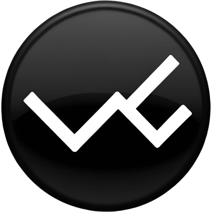 Black circle with a check mark on it emoji