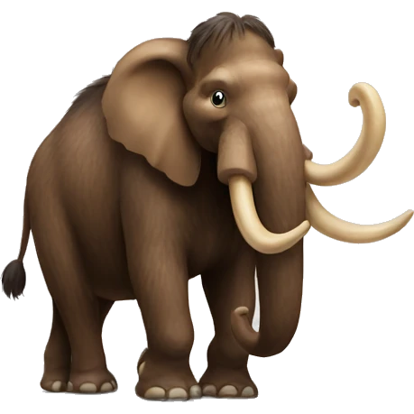 a mammoth with a German flag in his hand emoji