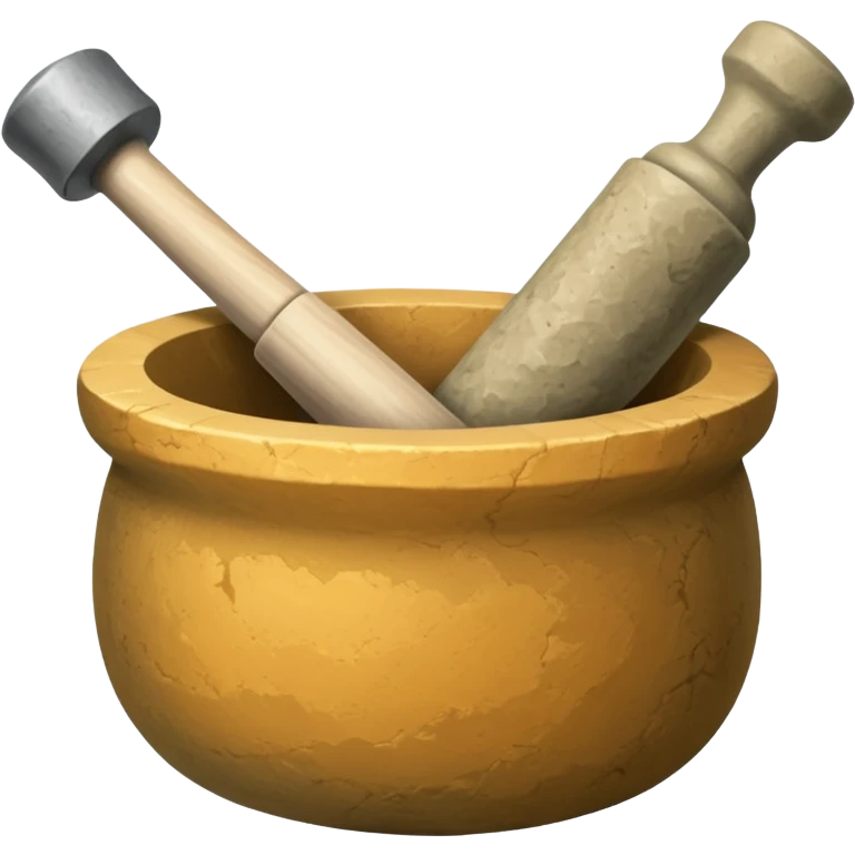 stone mortar and pestle emoji