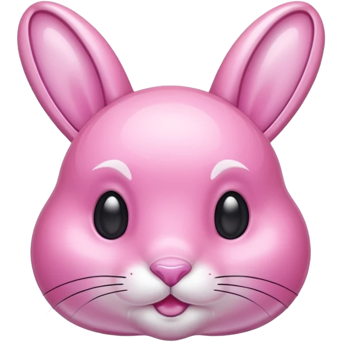 crystal bunny pink emoji