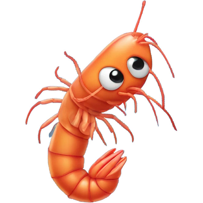 Shrimp on a dance floor  emoji