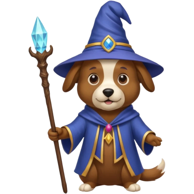 Dog wizard emoji