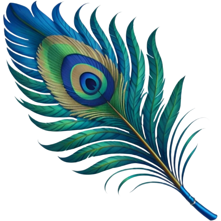 Peacock feather emoji