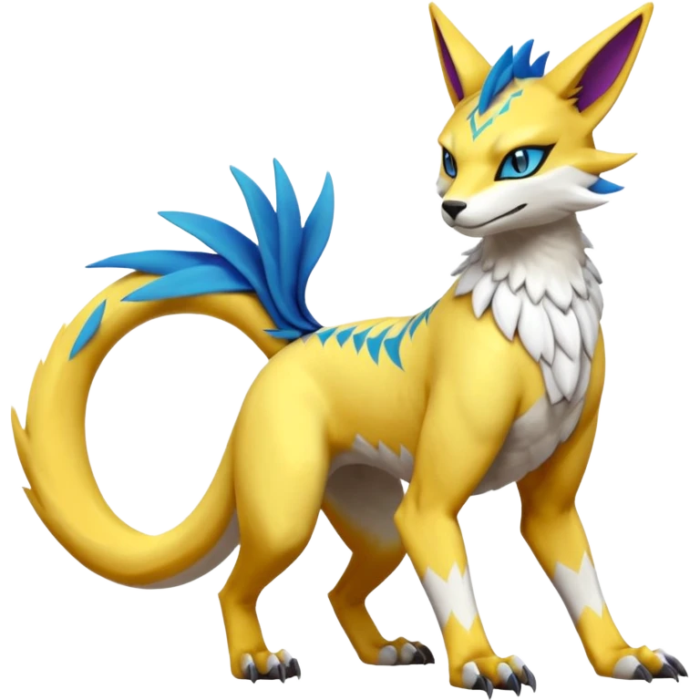 Renamon-Zeraora-Bastet-Latias-Vernid-Sergal-fusion-hybrid-creature emoji
