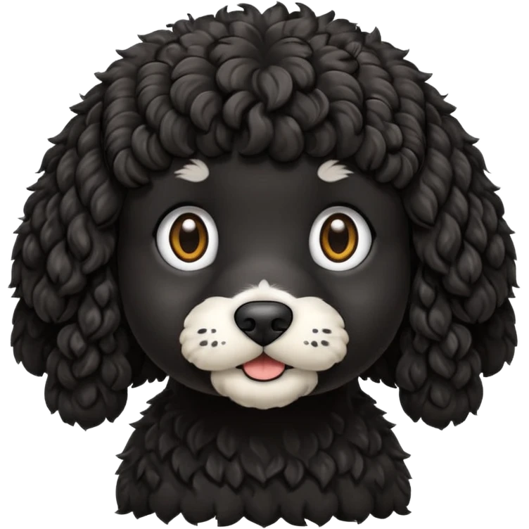 black cockapoo emoji