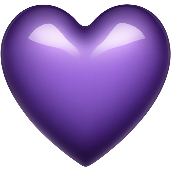 glass dark purple heart  emoji