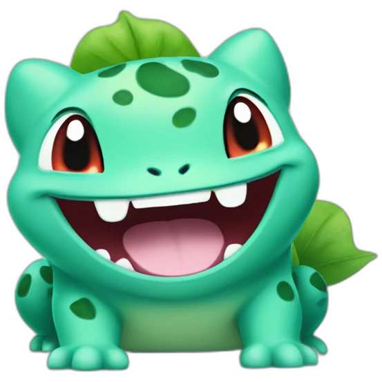 happy Bulbasaur emoji