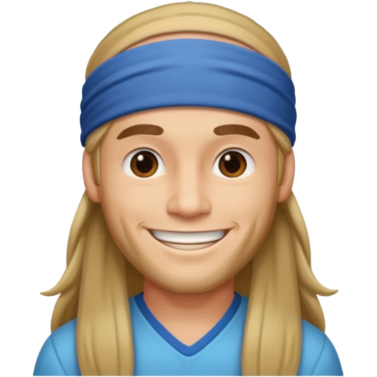Hippie man smiling emoji