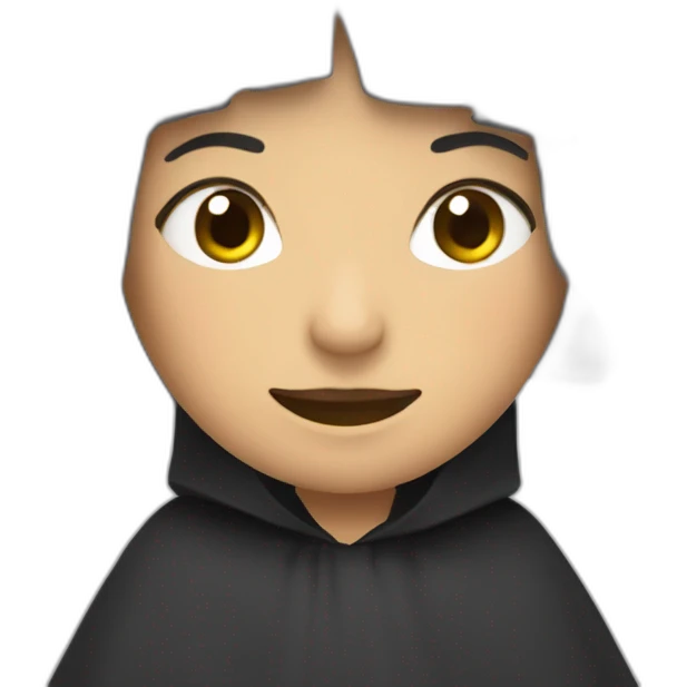 Monja con gran cofia emoji