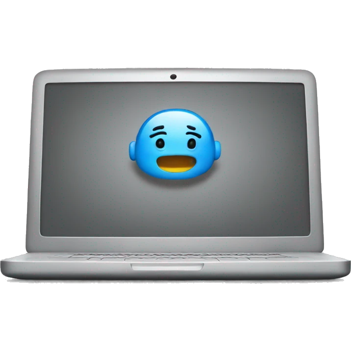 laptop thinking emoji