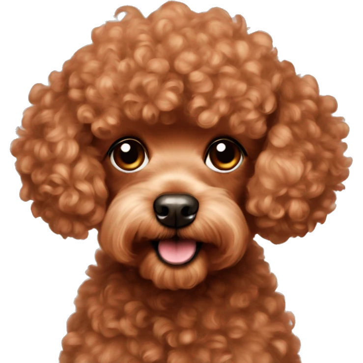 Red teacup poodle emoji