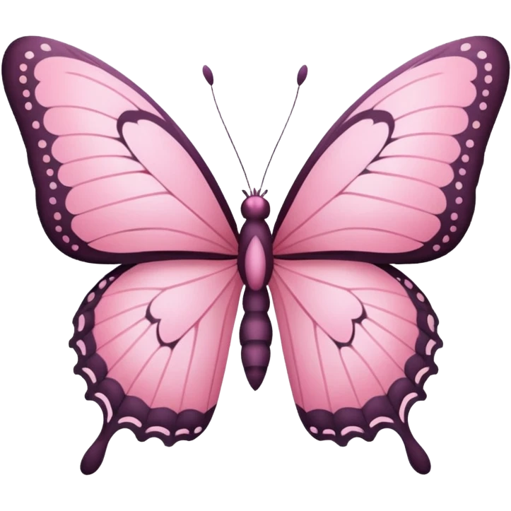 Pink butterfly emoji