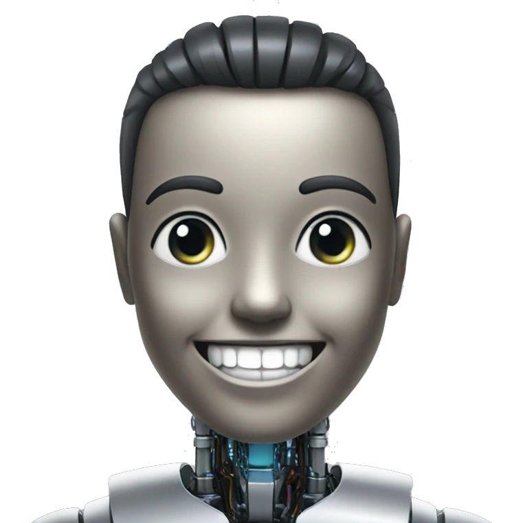 Ai robot smile emoji