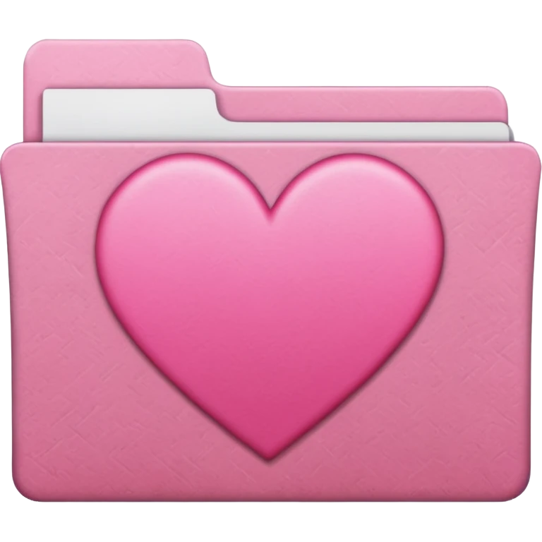 file folder pink with heart emoji