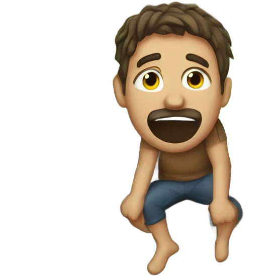 Man stuck in a tree emoji