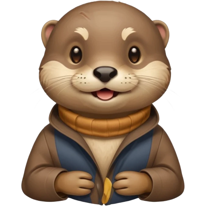 a otter winking in a flirty way emoji
