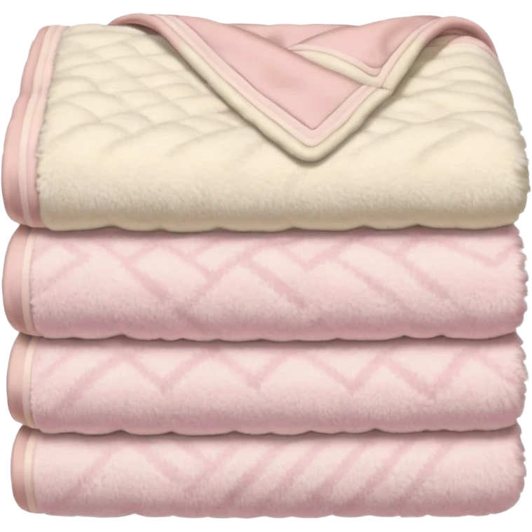 Beige and light pink blanket emoji