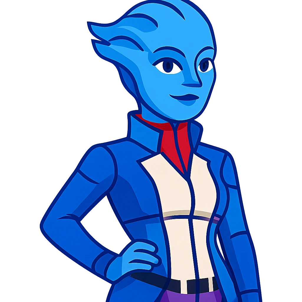 Liara T'Soni from Mass Effect emoji