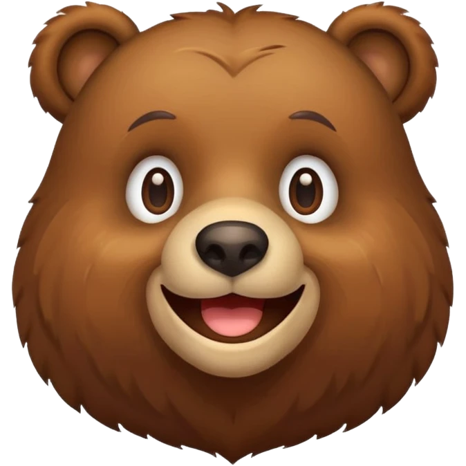 Bear smiling emoji
