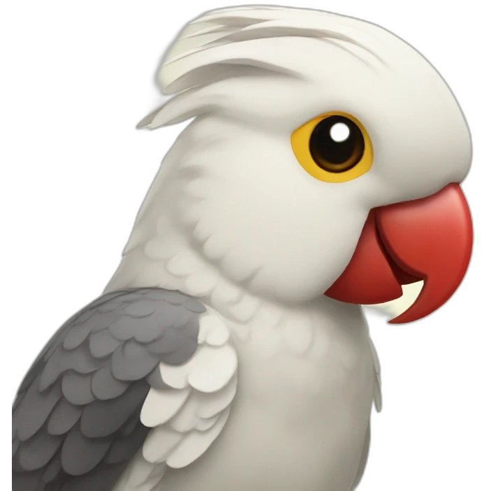 cockatiel with red cheeks emoji