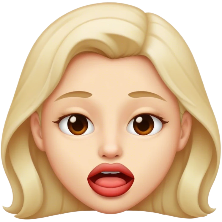Biting my lips  emoji