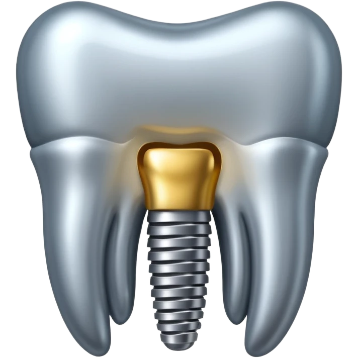 Dental implant , 100x100 px and weight not more than 128kb emoji
