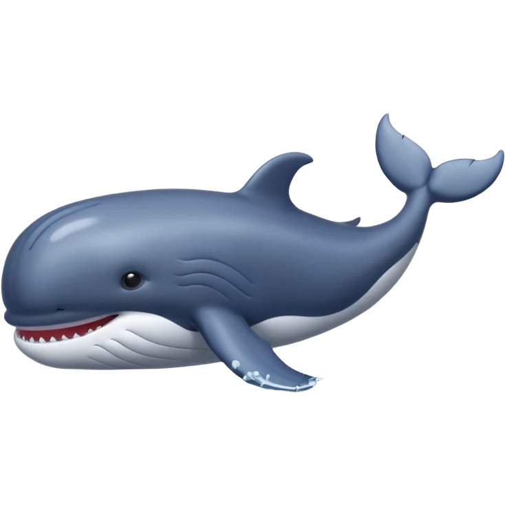 whale swimming in sea water emoji