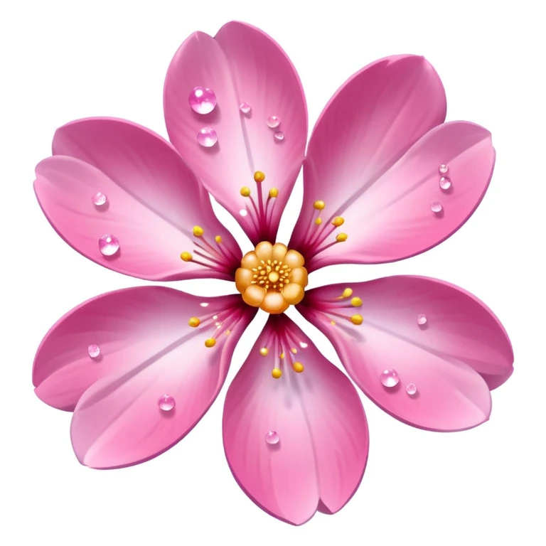 sakura flower with sparkles emoji