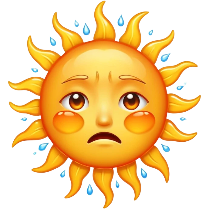 crying sun emoji