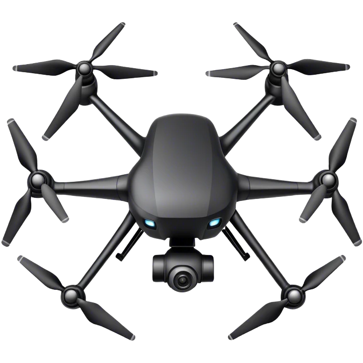 black drone outline drawing emoji