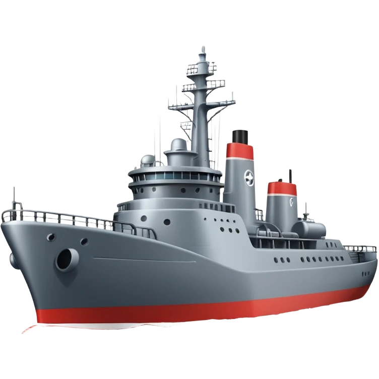 generate a very realistic anti-submarine ship emoji