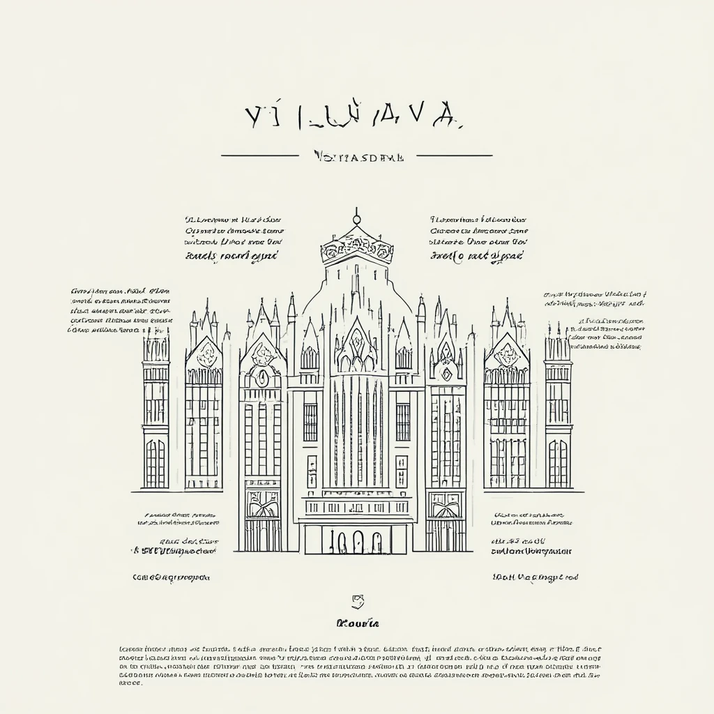 Vilniaus katedra, Lietuva, Discord role icon, modern linear style, neutral background, no text emoji