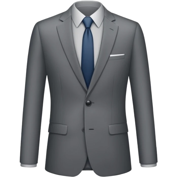 business suit, gray suit emoji