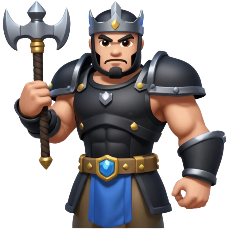megaknight from clash royale black emoji