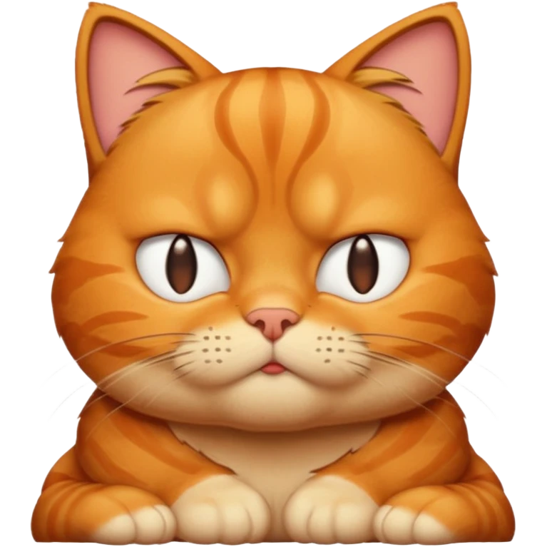 garfield comic style cat hates monday emoji