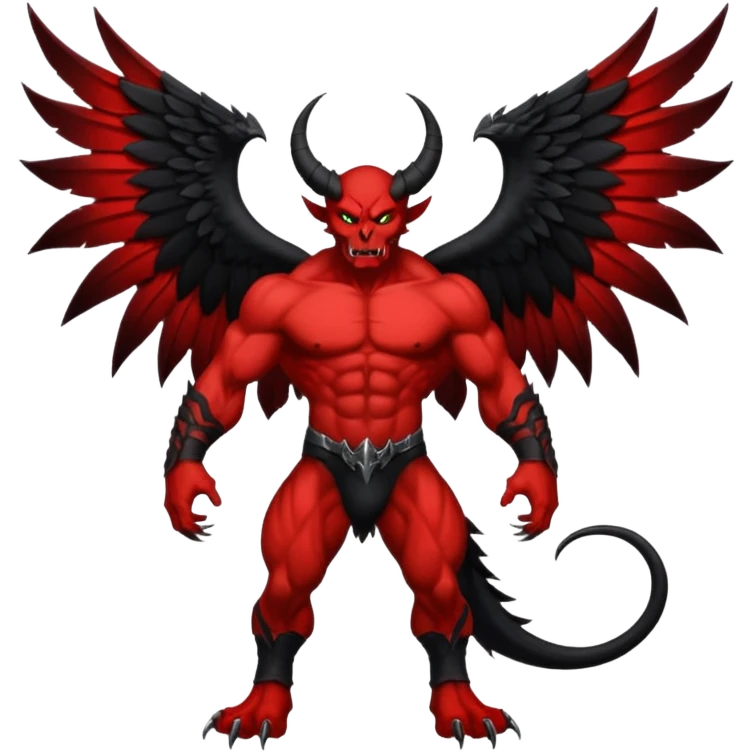 winged demon - large black wings











 emoji