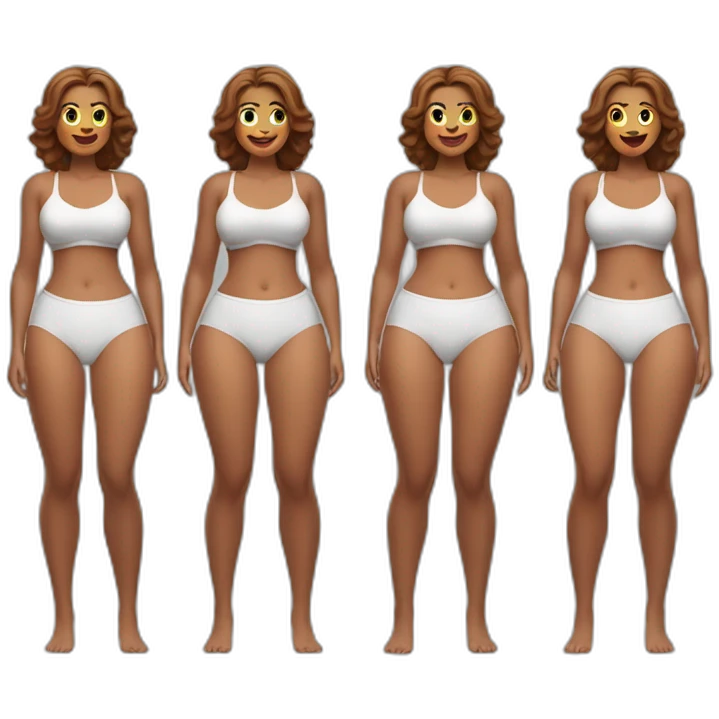 Curvy beauty both sides emoji