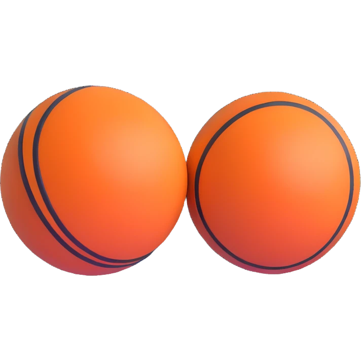 two balls right next to each other, no gap emoji