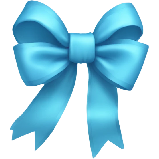Skyblue bow emoji