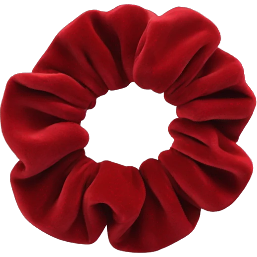 Red velvet scrunchie  emoji