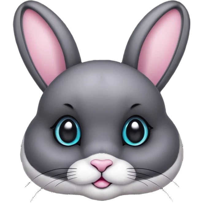 Bunny with black cristal  emoji