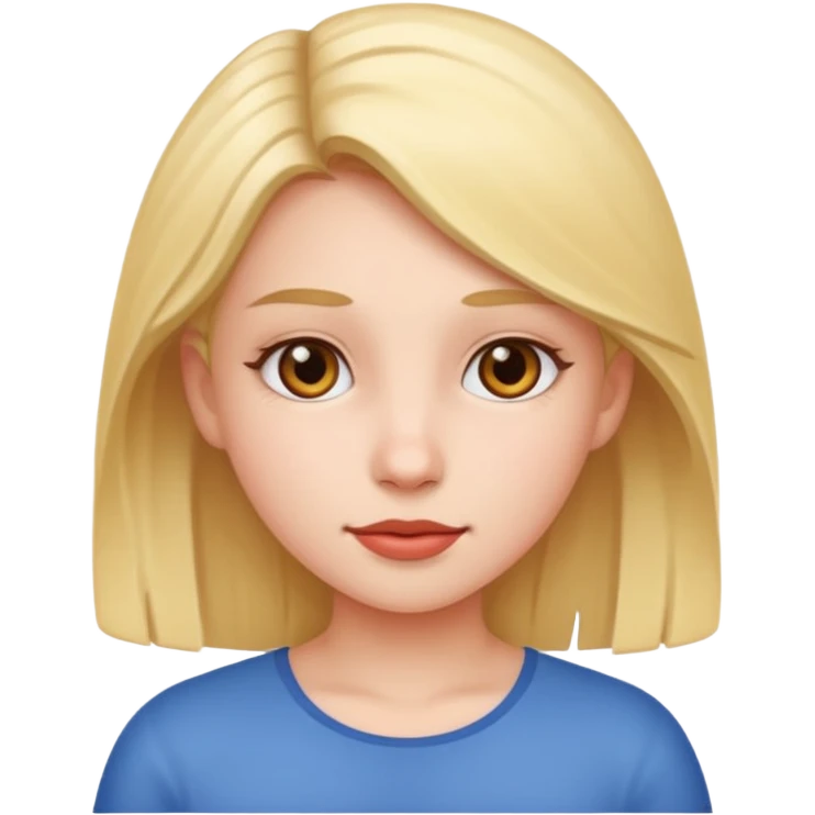 دختری که emoji