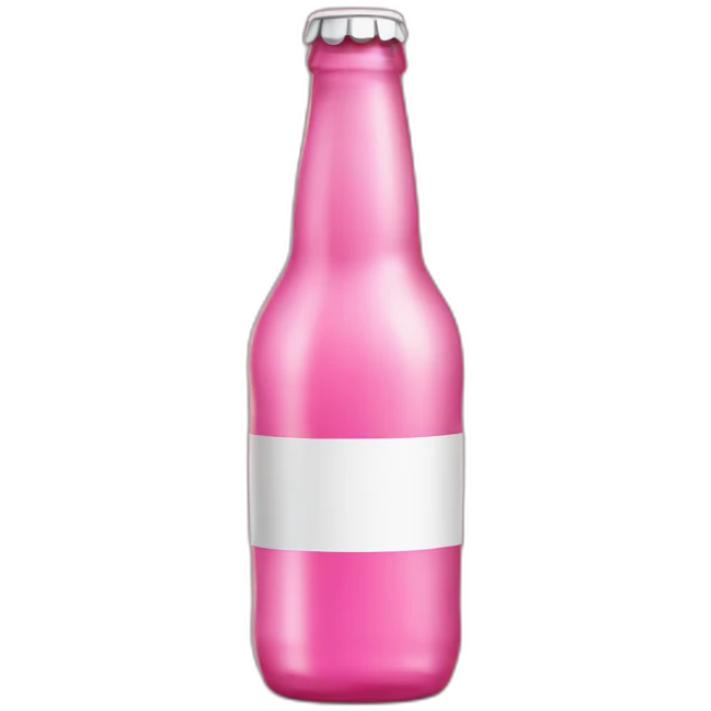 Pink Bottle beer emoji
